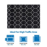 Trellis Geometric Woven Area Rug B03598017