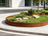 6-Pack Steel Landscape Edging , Weather-Resistant Pre-Rust Garden Border for Flower Beds & 44598534