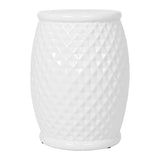 11" x 17.25" Ceramic Drum Stool - Indoor & Outdoor Use W1243P291784