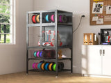 3D Printer Cabinet with Double Layer 3D Printer Filament Storage Rack, T-Shaped Filament Bar & 32200999
