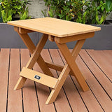 ZUN TALE Adirondack Portable Folding Side Table Square All-Weather and Fade-Resistant 33370393