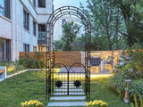 Metal Garden with doors Garden Arbor Trellis Climbing Plants Support Outdoor Wedding W656127047