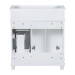 ZUN 30" Bathroom Vanity Cabinet without Sink, Free Standing Vanity with 2 Drawers& Soft Closing Doors, WF321940AAK