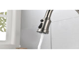 Single Handle High Arc Pull Out Kitchen Faucet,Single Level Stainless Steel Kitchen Sink Faucets W2287141941