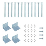 2x Ladder Jack Scaffold Extension Kit 2-Rung up to 20 inch Stable Adjustable 02996786