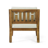 Outdoor Acacia Wood Patio Club Chair, Patio Furniture,Waterproof Thick Cushion Deep Seating for 70787.00BGE