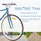 Single Speed Retro style 700C Road Bike For men women's City Bicycle,Steel Frame W1019P175590
