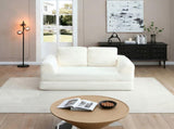 2-in-1 Folding Convertible Sofa Bed, Modern Corduroy Sleeper Couch with 2*pillows, Futon Modular W1117P415675