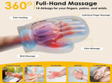 Cordless Hand Massager with 14 Airbags, 3 Massage Modes 5 Intensity Levels 3 Heat Levels for 50983870