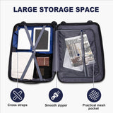 V-striped 2-piece suitcase with PP handbag PP trolley case 14in 20in PP iron trolley classic color 40750126