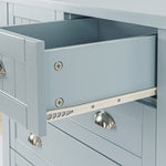 ZUN Drawer Dresser BAR CABINET side cabinet,buffet sideboard,buffet service counter, solid wood W679102745