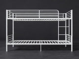 Bunk Bed with Ladder and high Guardrail, Able to Split, Metal Bunk Bed, Storage Space, Noise W5635P479855