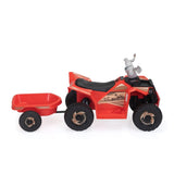 ZUN 6V Kids Electric ATV, Toddler Ride on Car with Trailer, Music, Bluetooth Power Display for Boys W2181P164286