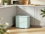 2 x 5.3 Gallon Step-On Trash Can with Lid, Removable Inner Buckets & Trash Bags Included, Light 88061553