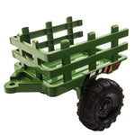 ZUN 12V Kids Ride On Tractor with Trailer, Battery Powered Electric Car w/ Music, USB, Music, LED W2181137374