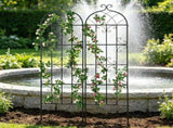 2 Pack 71 x 20 in Rustproof Metal Garden Trellis for Climbing Plants, Decorative Support for Roses, 33965153