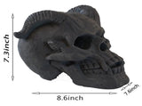 Refractory Materials Fireproof Imitated Human Fire Pit Skulls Gas Log for NG, LP Wood Fireplace, 02010719