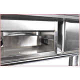 Stainless Steel Kitchen Sink Commercial Freestanding Utility Sink with Drawer and Pull-Out Faucet 48168067