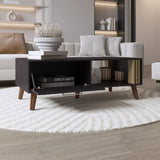 Vance 47" Wide Coffee Table with One Open Shelf and One pull Down Cabinet Door, Living Room, Storage B070P254788