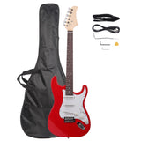 ZUN Rosewood Fingerboard Electric Guitar with Shoulder Strap / Guitar Bag / Picks / Cord / Hex Wrench Re 98676685