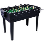 ZUN 5-in-1 Multi-Game Table - Billiards, Push Hockey, Foosball, Ping Pong, and Basketball black/blue 86399614