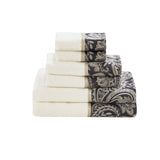 6 Piece Jacquard Towel Set B03598755
