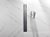30 Inch Linear Shower Drain with 2-in-1 Flat & Tile Insert Removable Cover, 304 Stainless Steel with 76903486