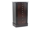 Jewelry Cabinet Box Storage Chest Necklace Wood Walnut Stand Organizer 28727290