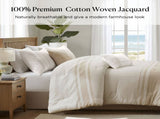 6-Piece King Cotton Jacquard Oversized Comforter Set B035P463273