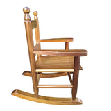 ZUN Children's rocking oak chair- Indoor or Outdoor -Suitable for kids-Durable 88851000