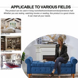 62" Bedroom Tufted Button Storage Bench, Modern Fabric Upholstered Ottoman, Window Bench, Rolled Arm W1853112514