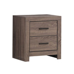 ZUN 2 Drawers MDF Nightstand in Barrel Oak Finish B016P255592