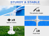 10'x20' Outdoor Party Tent with 6 Removable Sidewalls, Waterproof Canopy Patio 16384715