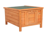20-inch removable roof, waterproof, green asphalt roof, cedar wood, wooden chicken and rabbit cage 61913269