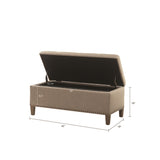 Tufted Top Soft Close Storage Bench B03548308
