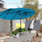 Outdoor beach umbrella/Double-Sided Market Umbrella 21399626