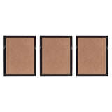 Framed Abstract Coastal Rice Paper 3-piece Shadowbox Wall Decor Set B03598811
