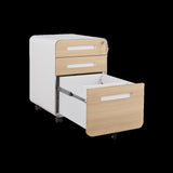 ZUN 3 Drawer Mobile File Cabinet Under Desk Office,Simple Style Versatile Storage Cabinet for 54017487