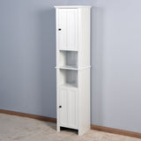 ZUN Bathroom Floor Storage Cabinet with 2 Doors Living Room Wooden Cabinet with 6 Shelves 15.75 11.81 14167354