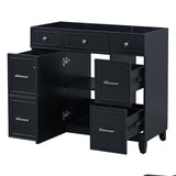 36" Bathroom Vanity-Black N729P171885B