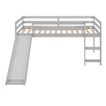 ZUN Loft Bed with Slide, Multifunctional Design, Twin 99922595