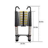 4.1-meter telescopic ladder, aluminum telescopic ladder, non slip feet, maximum capacity of 300 W2717P256991