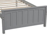 Wood Platform Bed Twin size Platform Bed, Gray WF195377AAE