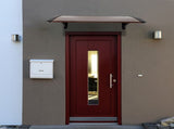 100 x 96cm Household Application Door & Window Rain Cover Eaves Brown Board & 48053993