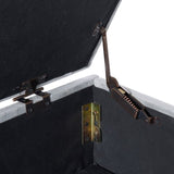 Fashion light Grey Velvet Fabric Upholstered large storage rectangular bench for Entryway W2082P176563