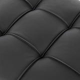 22 inches Anti-scratch Leather Storage Ottoman, Pet Friendly Entryway Bench with Golden Stainless W1191P196355