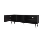 ZUN Mescal Tv Stand Multistorage with a Door and Open Storage, Wengue B128P263711