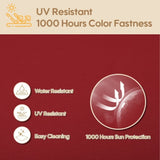 24x24 Inch Outdoor Deep Seat Cushion Set - Waterproof Fade-Resistant Patio Furniture Cushions with W419P290473