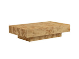 43.31 Inch Burl Wood Veneer Coffee,Rectangle Mid-Century Modern for Living Room,Coffee W2582P431210