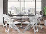 4 Pack Folding Chairs, Resin Chairs with Padded Seat, Comfortable Event Chairs 14756712